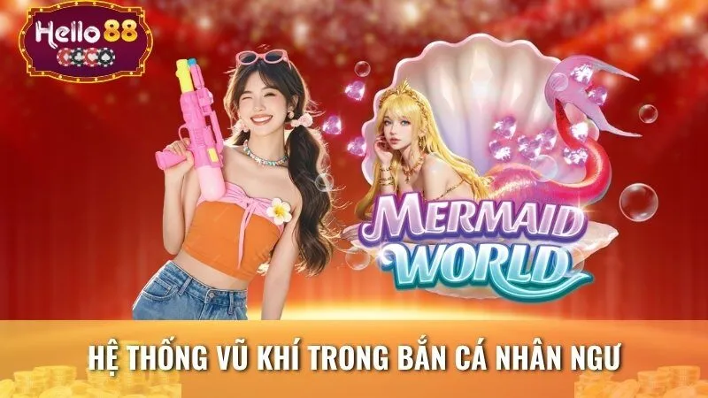 Hệ thống vũ khí trong Bắn Cá Nhân Ngư