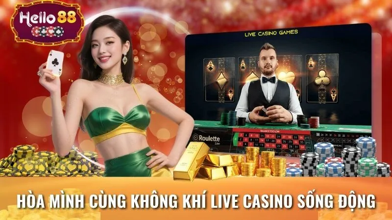 Hòa mình cùng không khí live casino sống động