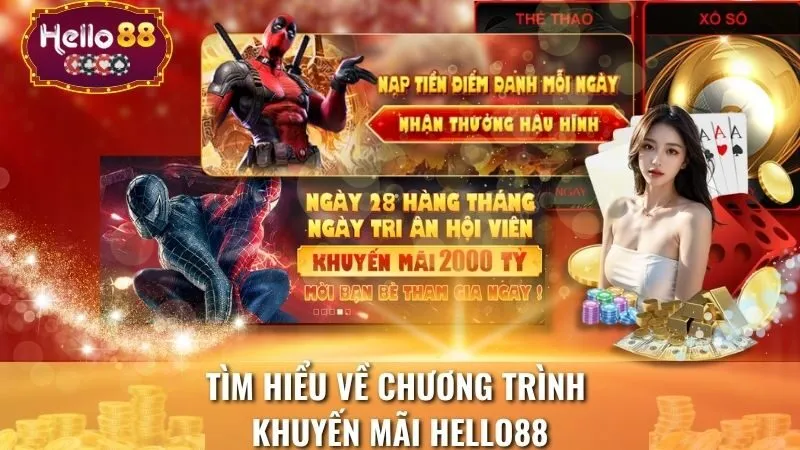 Tìm hiểu về chương trình khuyến mãi Hello88